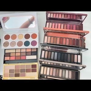 Eyeshadow bundle Urban Decay smoky, cherry,heat, naked2Dominique cosmetics latte